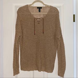 Ralph Lauren Lace-Up Sweater